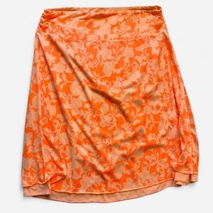 Floral Orange Neon Skirt